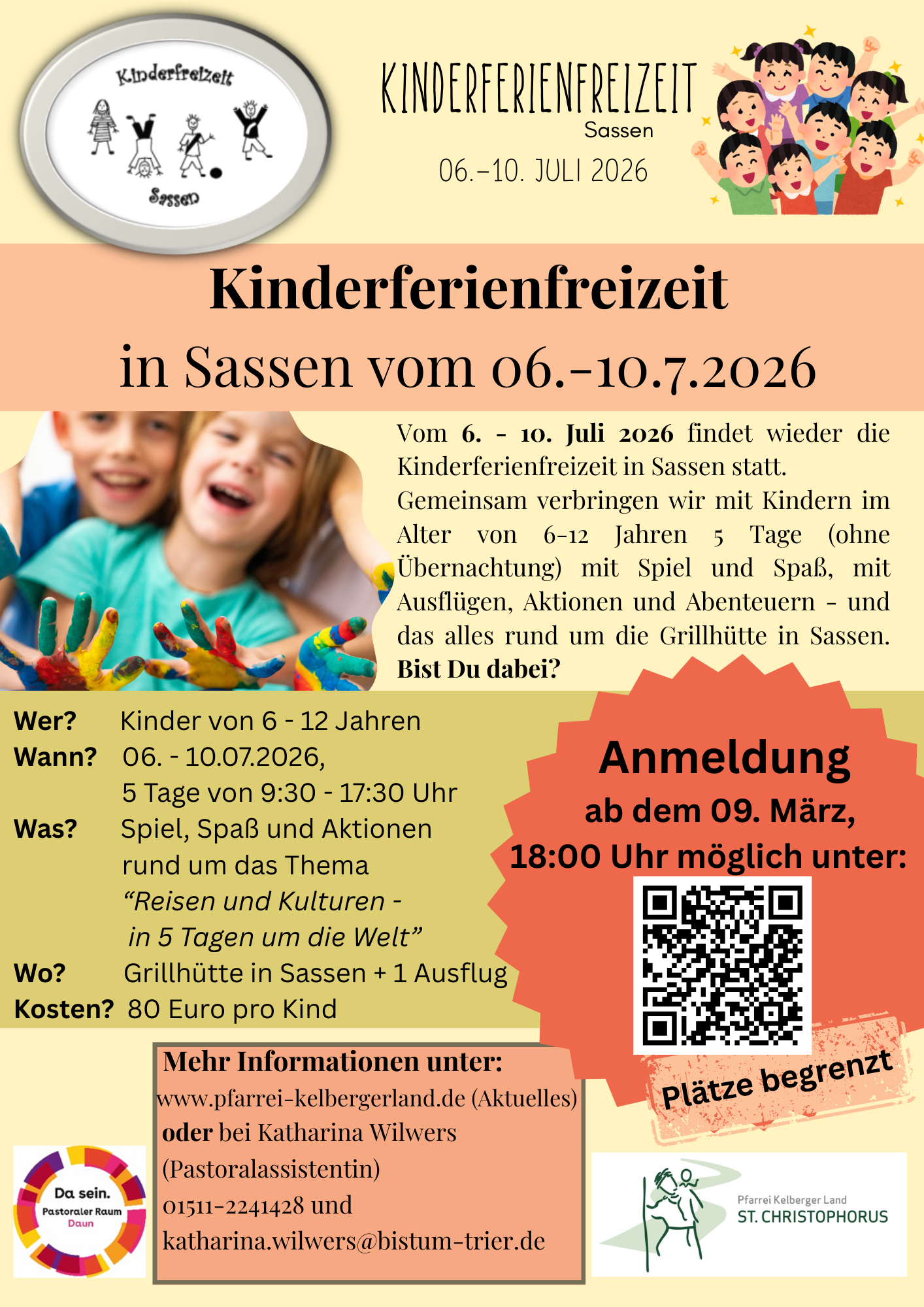 Anmeldung Ferienfreizeit Sassen