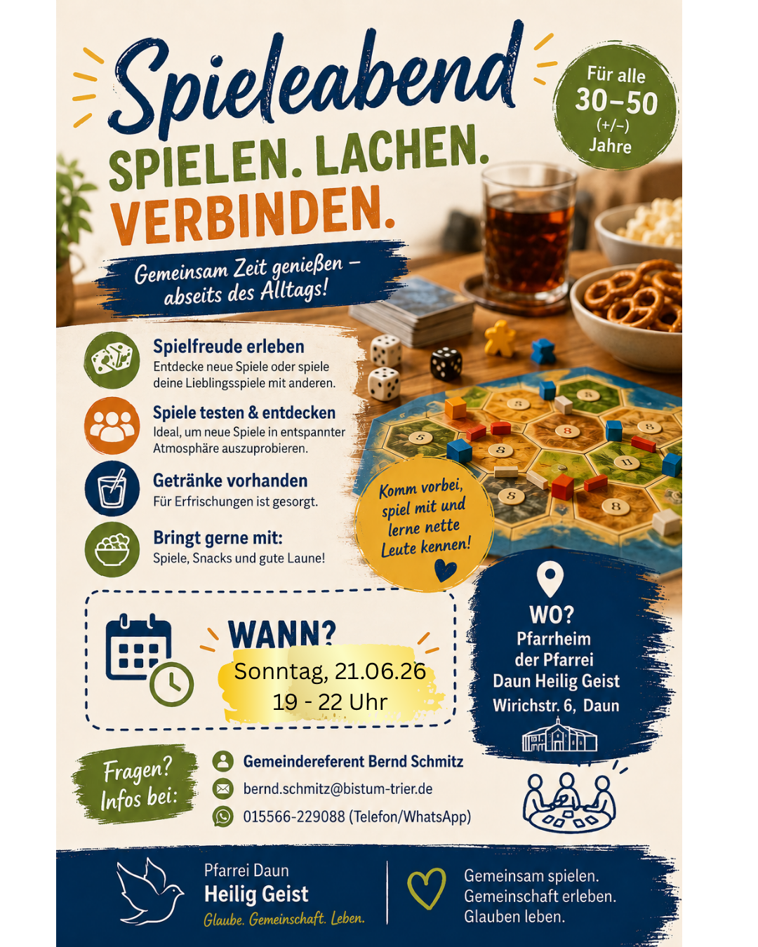 Spieleabend Daun am 21.06.26