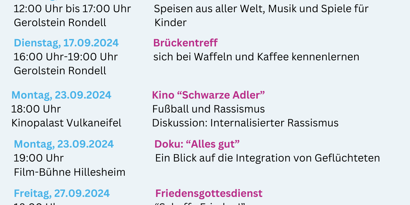 Programm-Plakat IKW Vulkaneifel