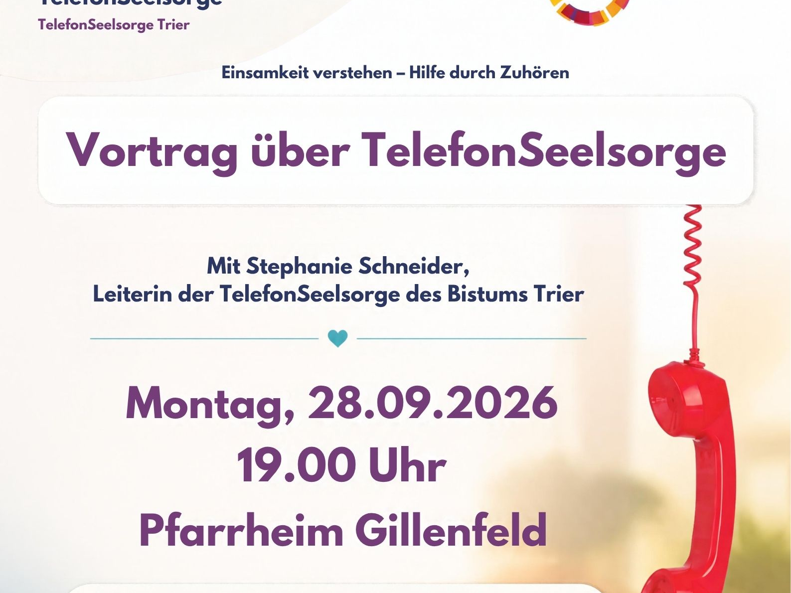Telefonseelsorge Vortrag Flyer